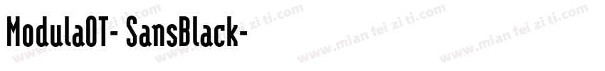 ModulaOT- SansBlack字体转换